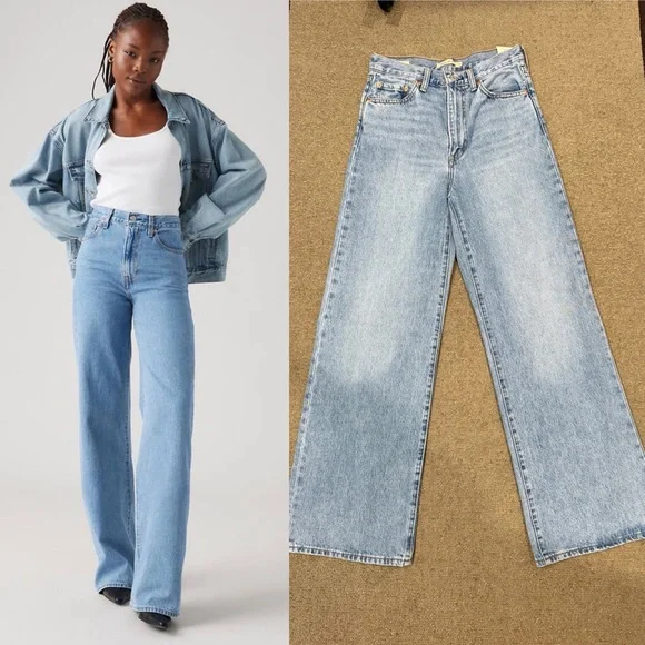Levi’s Ribcage Wide Leg Jeans - Picture 1 of 5